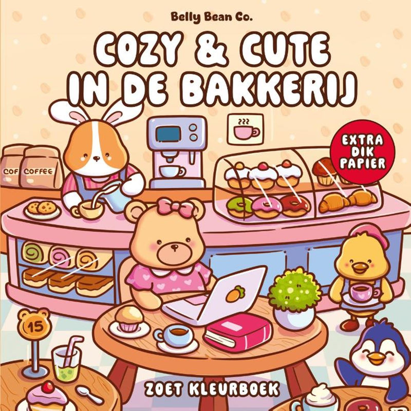 Afbeelding laden in galerijviewer, Cozy cute in de bakkerij. kleurboek.
