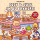 Cozy cute in de bakkerij. kleurboek.