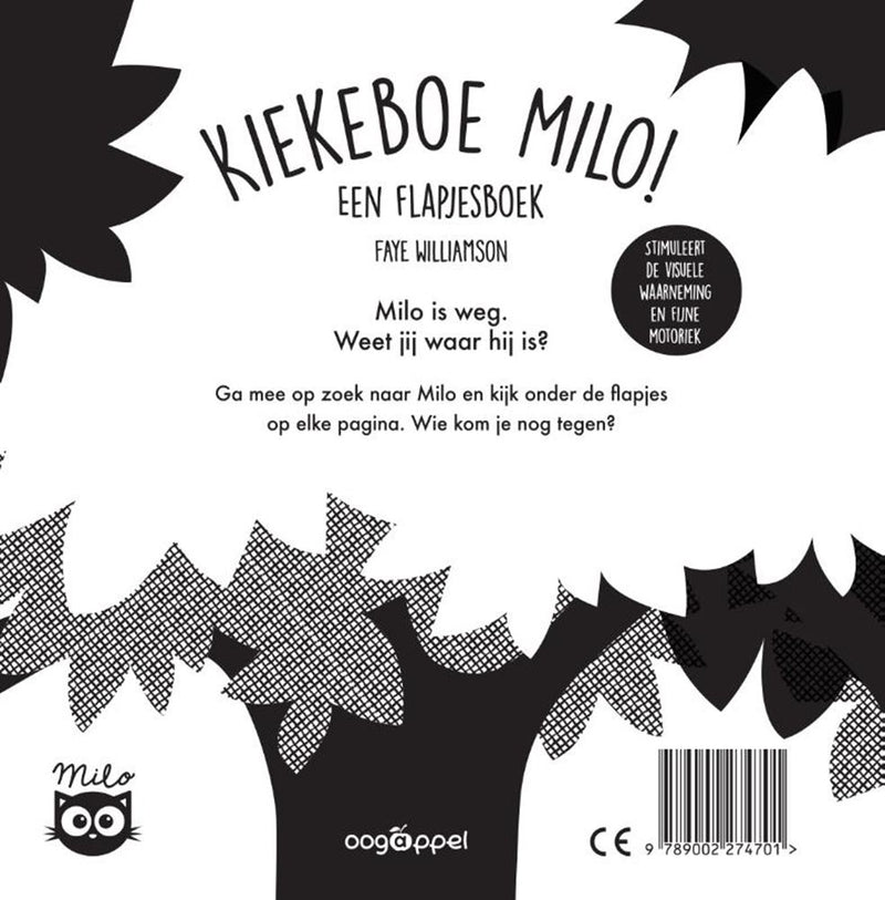 Afbeelding laden in galerijviewer, Flapjesboek: kiekeboe milo! 1+
