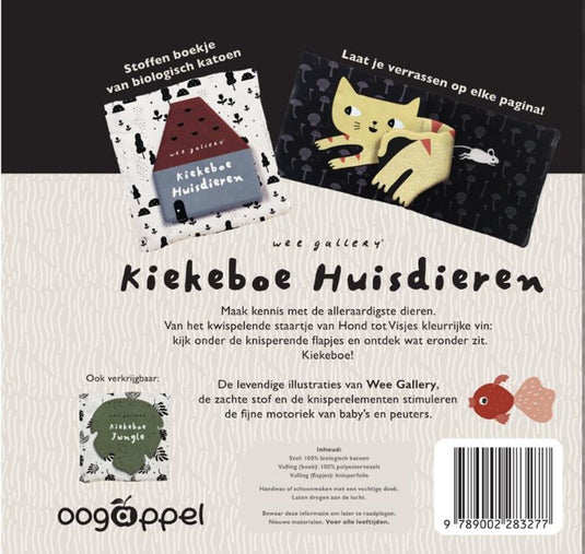 Wee gallery kiekeboe huisdieren (stoffen