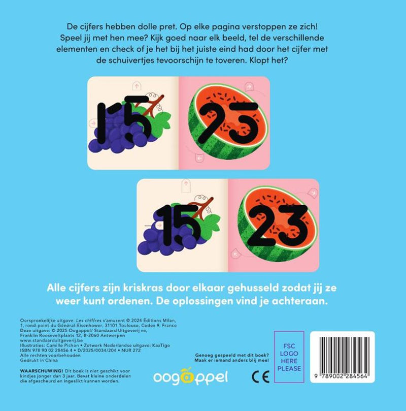 Afbeelding laden in galerijviewer, Kartonboek: cijferpret 4+
