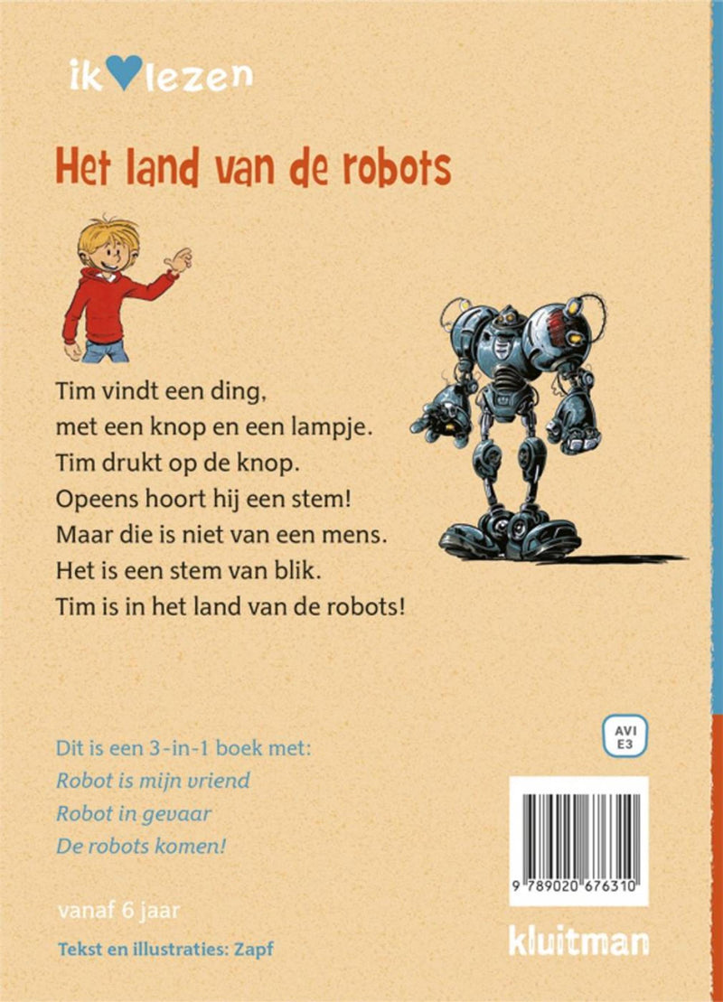 Afbeelding laden in galerijviewer, Kluitman ik hou van lezen - het land van de robots 3 in 1. avi-e3
