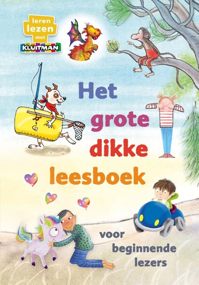Afbeelding laden in galerijviewer, Uitgeverij kluitman het grote dikke leesboek voor beginnende lezers - avi-start, m3 en e3
