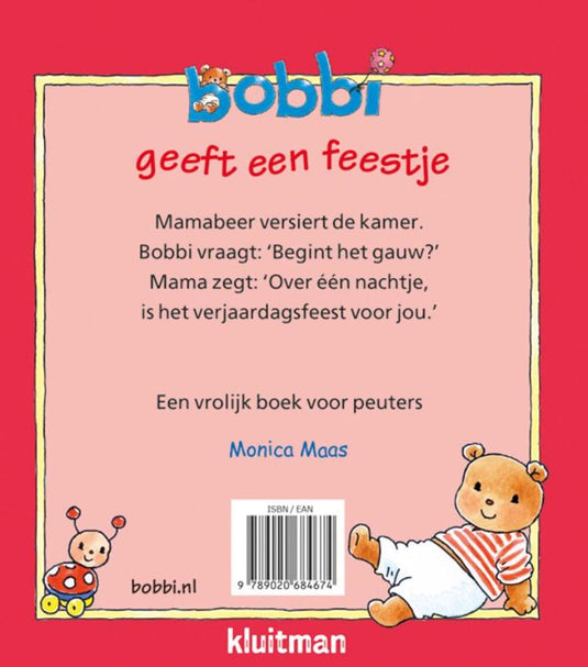 Uitgeverij kluitman bobbi geeft een feestje 2+