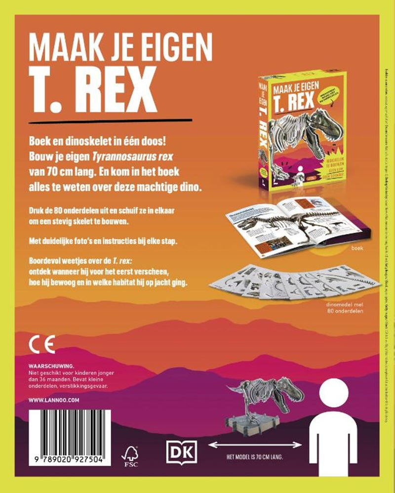 Afbeelding laden in galerijviewer, Bouwpakket: maak je eigen t. rex. 7+
