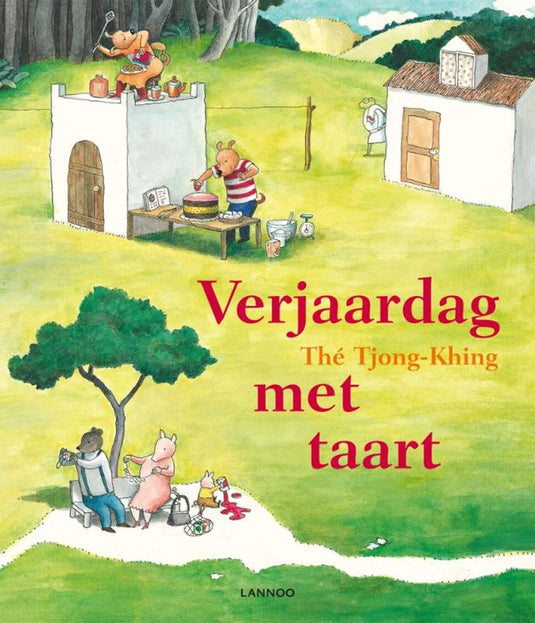 Verjaardag met taart. 3+