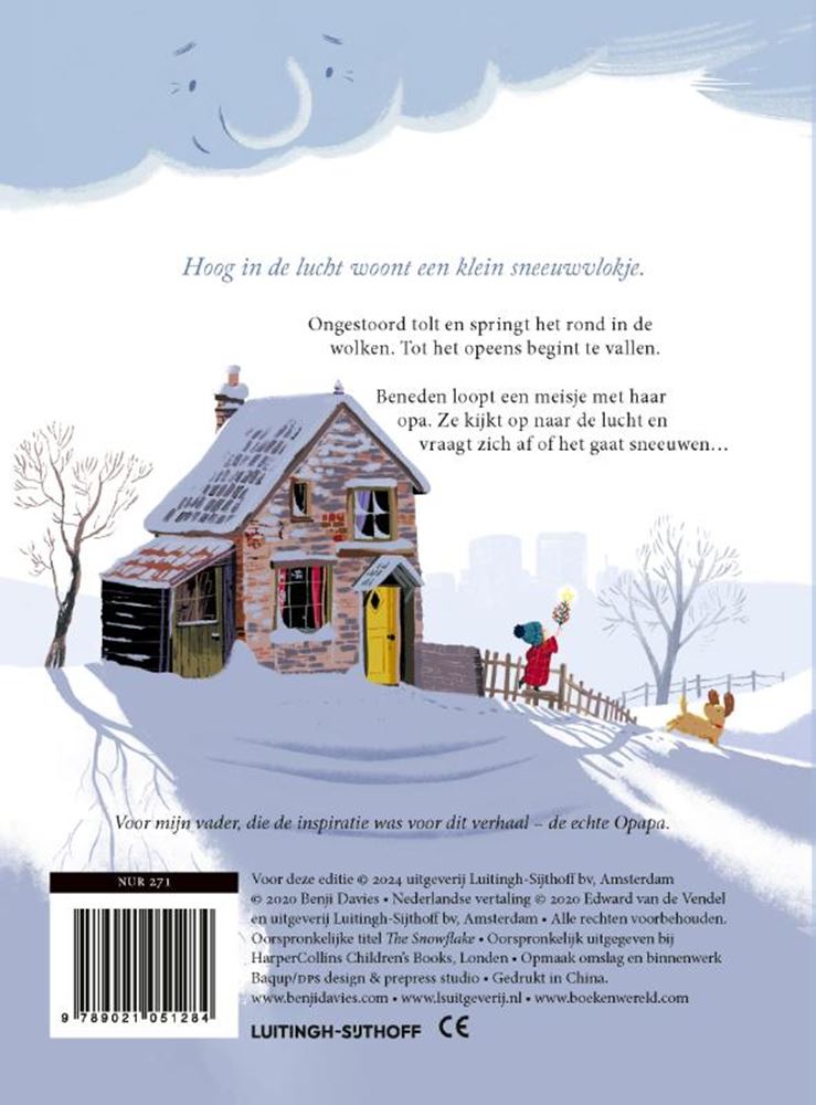 Afbeelding laden in galerijviewer, Het sneeuwvlokje. kartonboek. 3+
