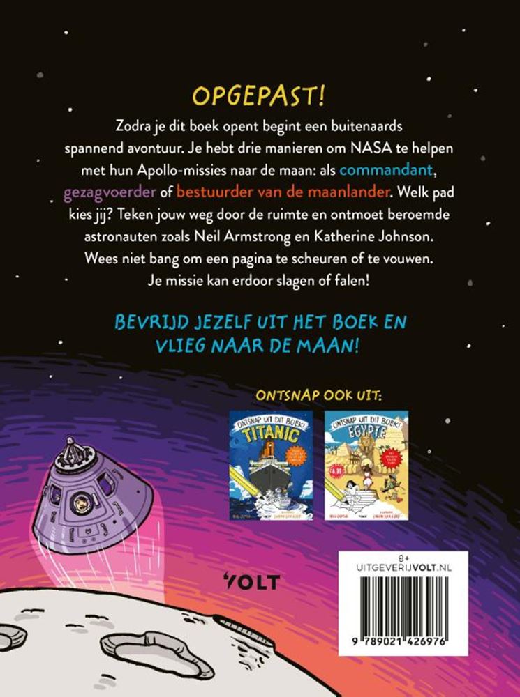 Afbeelding laden in galerijviewer, Ontsnap uit dit boek! race naar de maan.
