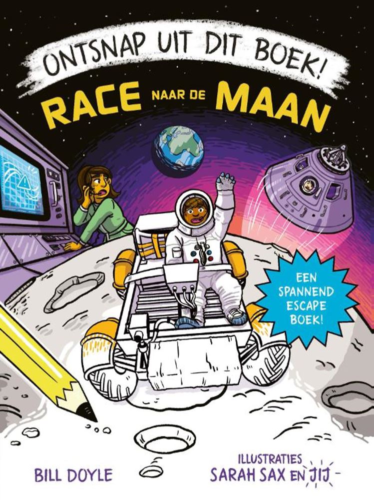 Afbeelding laden in galerijviewer, Ontsnap uit dit boek! race naar de maan.

