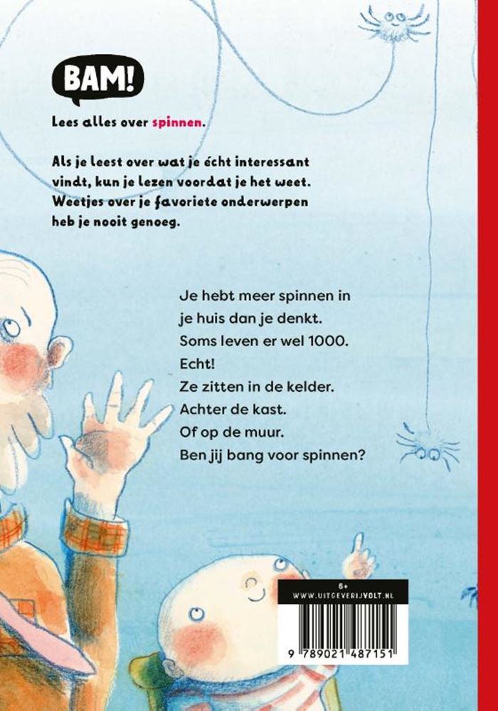 Afbeelding laden in galerijviewer, Bam! ik lees: spinnen zijn niet eng 6+
