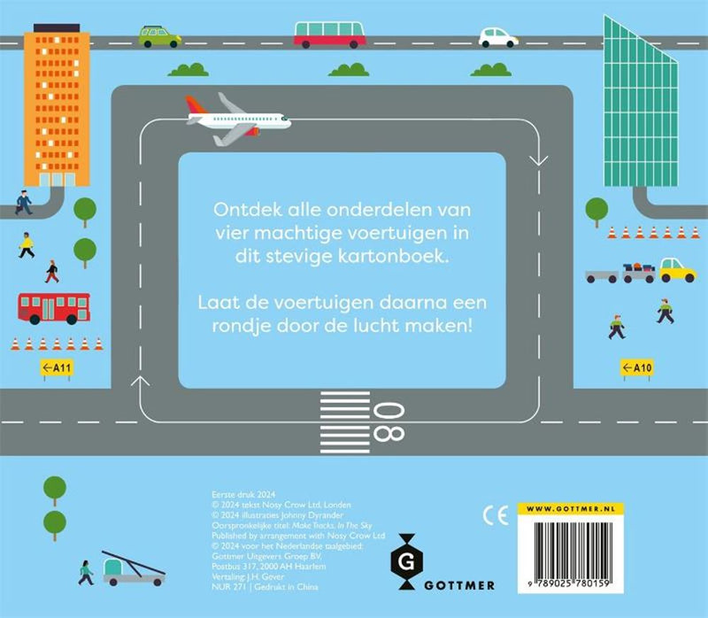 Afbeelding laden in galerijviewer, Een rondje met het vliegtuig. kartonboek
