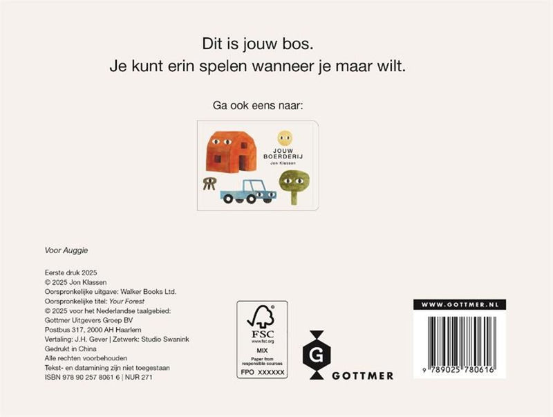 Afbeelding laden in galerijviewer, Gottmer uitgevers groep kartonboek: jouw bos. 2+
