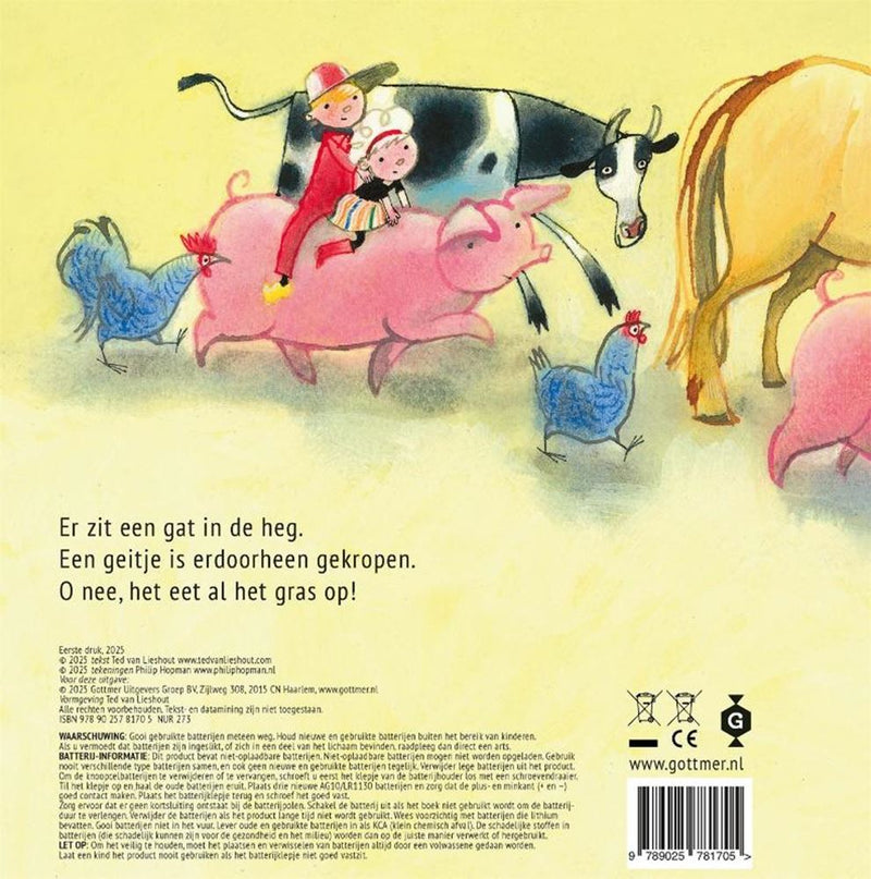Afbeelding laden in galerijviewer, Centraal boekhuis geluidenboek:boer boris en het geitje 2+
