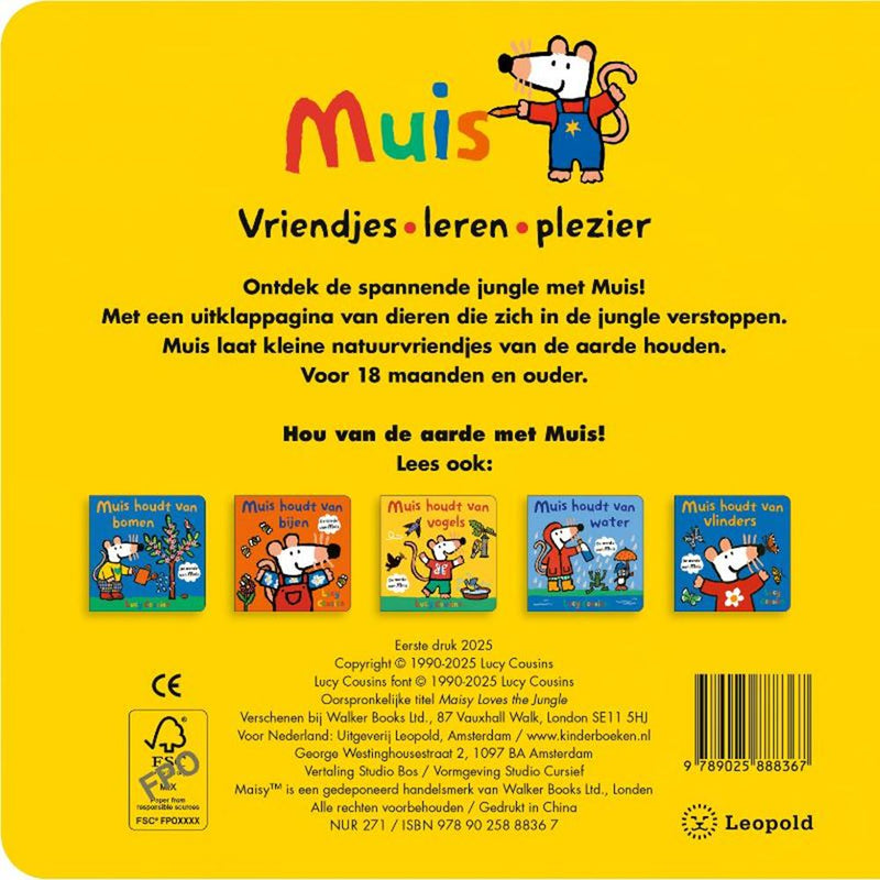 Afbeelding laden in galerijviewer, Kartonboek: muis houdt van de jungle 2+
