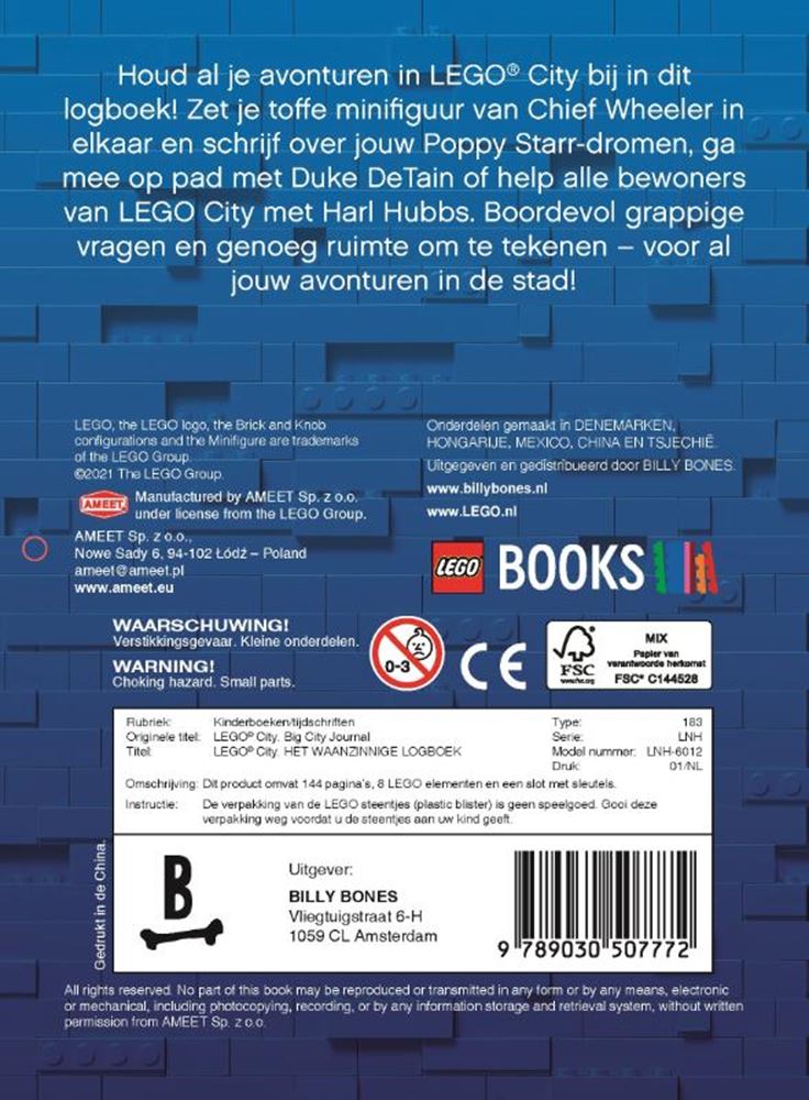 Afbeelding laden in galerijviewer, Lego city, het waanzinnige logboek. 6+
