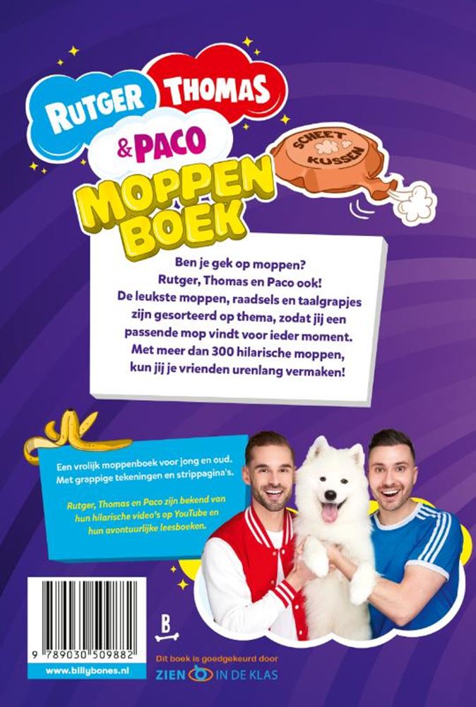 Afbeelding laden in galerijviewer, Het moppenboek van rutger, thomas en pac
