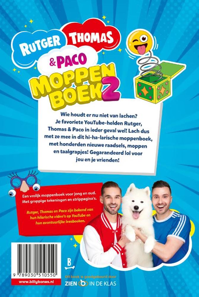 Afbeelding laden in galerijviewer, Het moppenboek van rutger, thomas en pac
