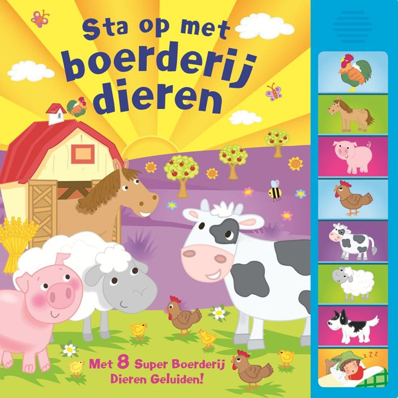 Afbeelding laden in galerijviewer, Rebo publishers geluidenboek: sta op met boerderijdieren
