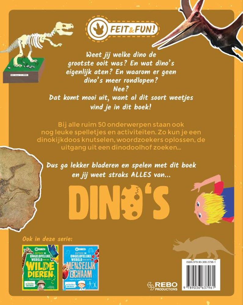 Afbeelding laden in galerijviewer, Rebo publishers feit fun - dinosauriërs
