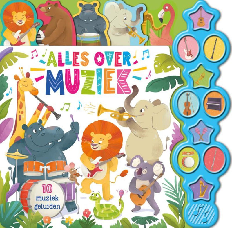 Afbeelding laden in galerijviewer, Rebo publishers geluidenboek: alles over muziek. 3+
