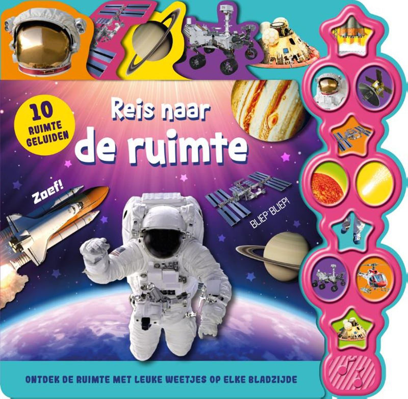 Afbeelding laden in galerijviewer, Rebo publishers geluidenboek: reis naar de ruimte. 3+
