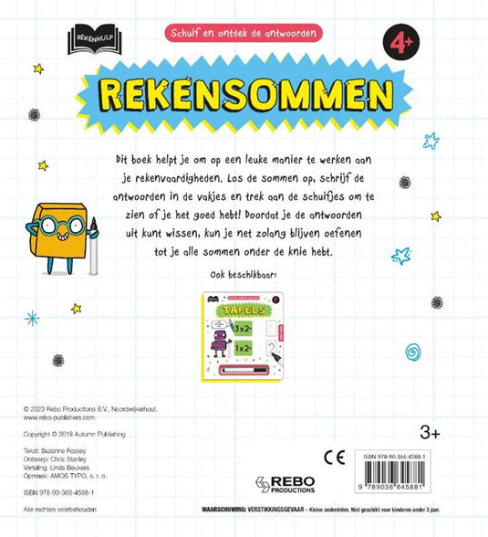 Rebo publishers schuif en ontdek: rekensommen 4+