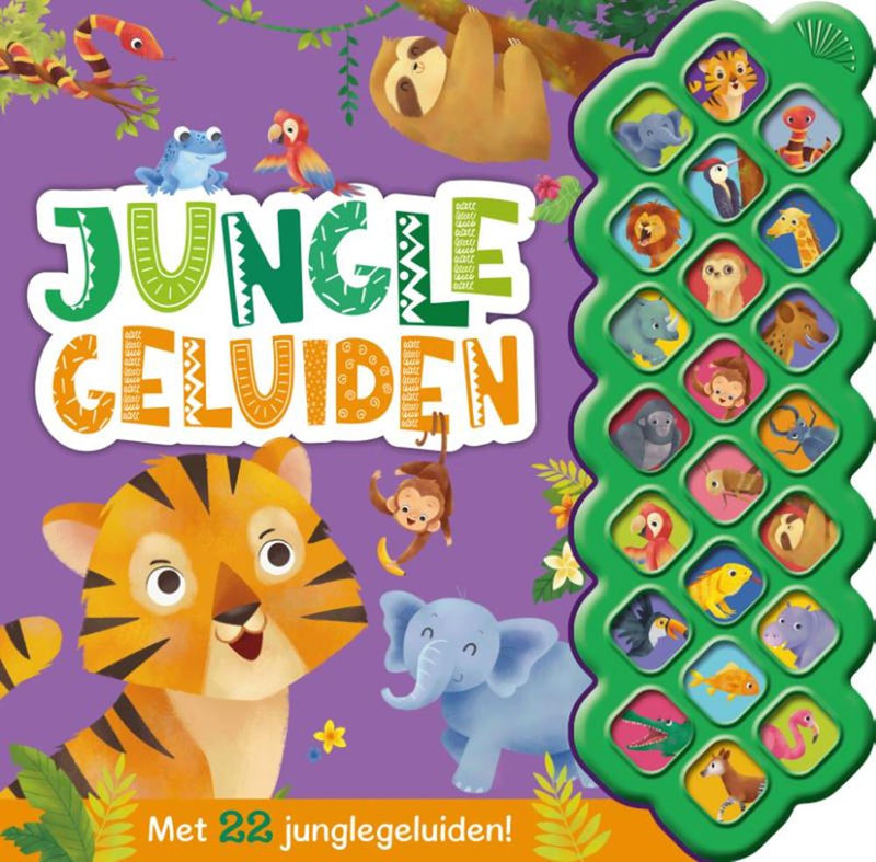 Afbeelding laden in galerijviewer, Rebo publishers geluidenboek junglegeluiden
