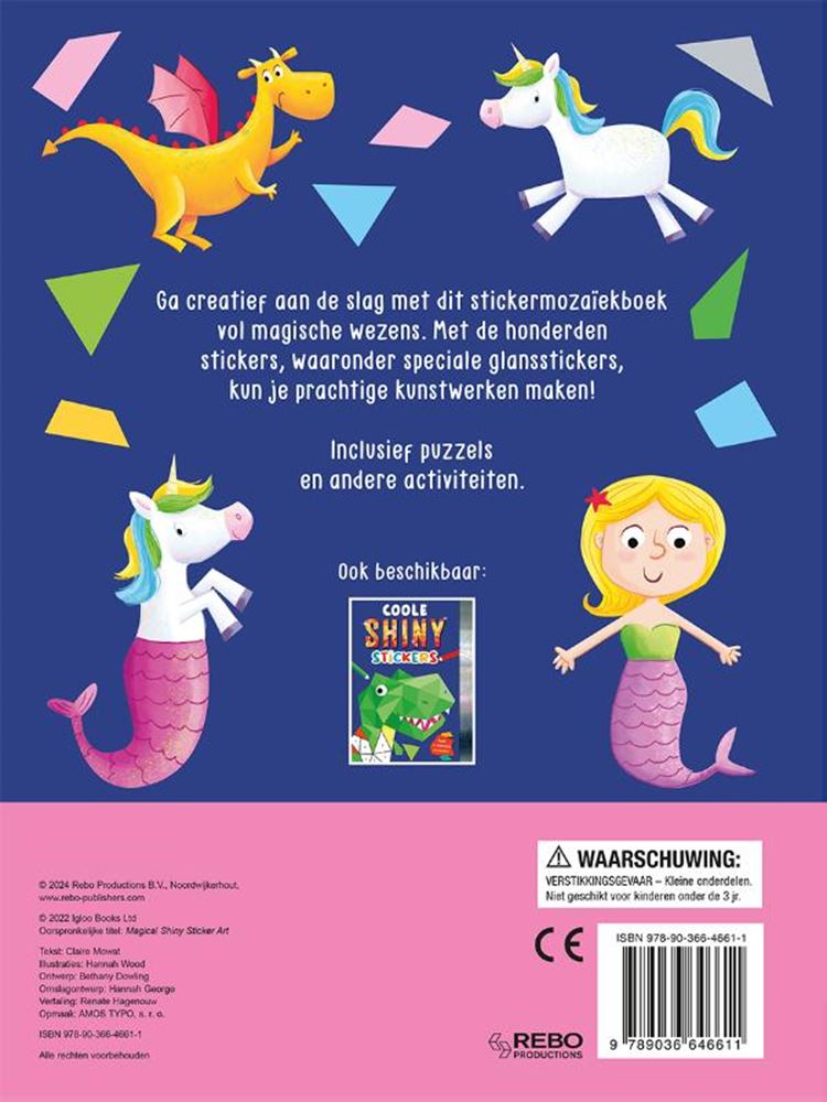 Afbeelding laden in galerijviewer, Stickerboek: magische shiny stickers 3+
