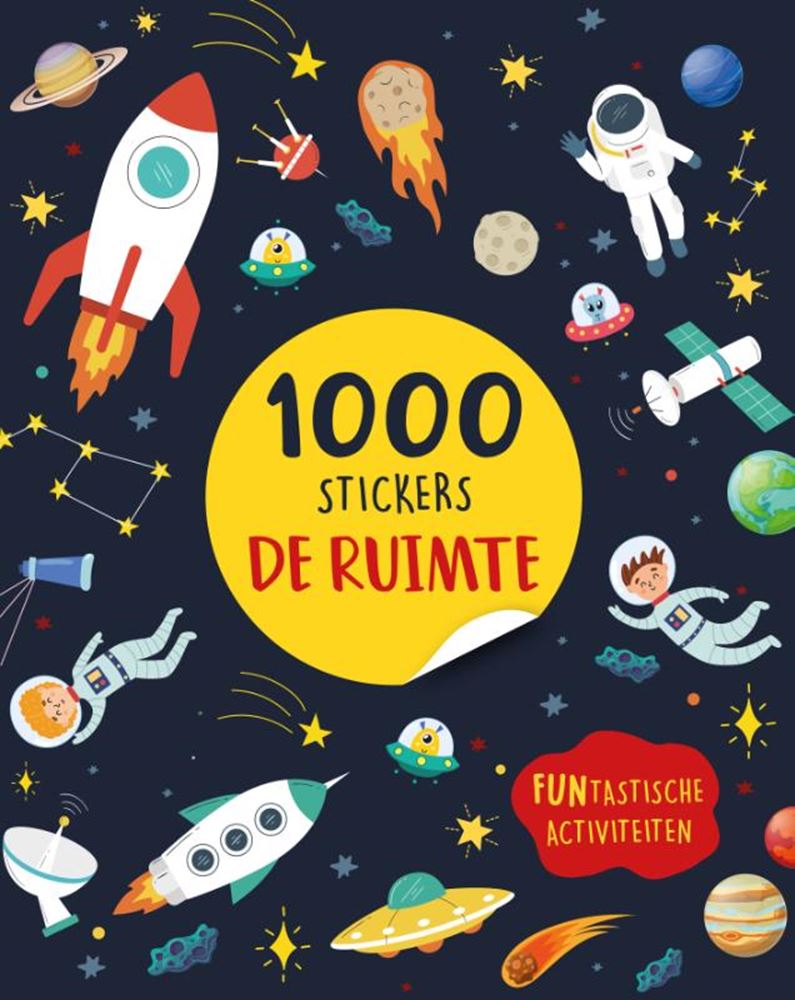 Afbeelding laden in galerijviewer, Stickerboek:de ruimte - 1000 stickers 3+
