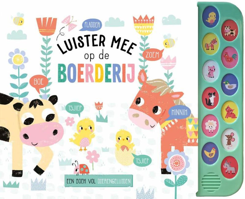 Afbeelding laden in galerijviewer, Geluidenboek: luister mee op de boer. 4+
