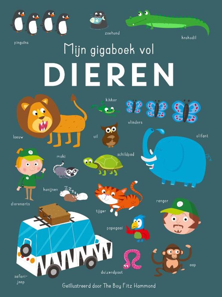 Afbeelding laden in galerijviewer, Rebo publishers mijn gigaboek vol dieren
