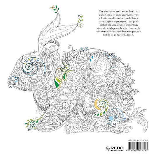 Kleurboek: animal fantasy volwassene
