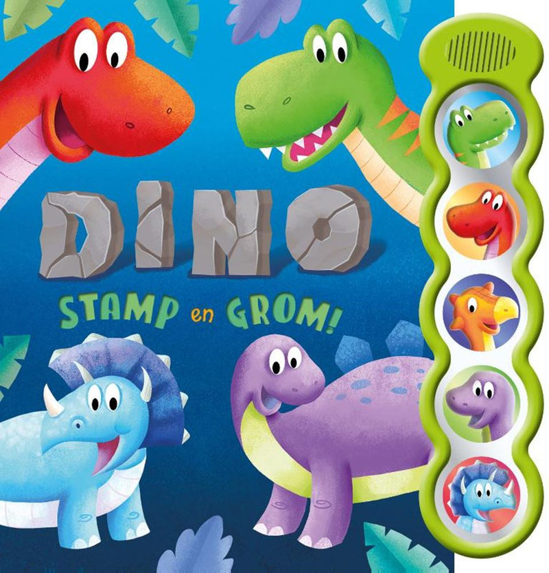 Afbeelding laden in galerijviewer, Geluidenboek: dino stamp en grom! 0+
