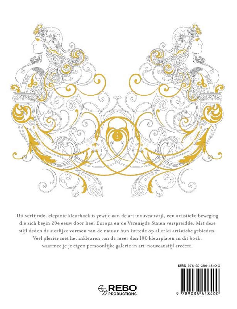 Afbeelding laden in galerijviewer, Rebo publishers kleurboek: art nouveau volwassene | 2 stuks
