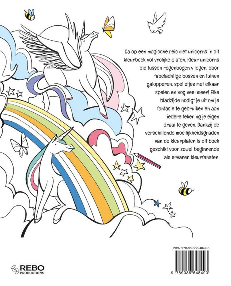 Afbeelding laden in galerijviewer, Merkloos sans marque kleurenboek - unicorns - fabelachtige designs
