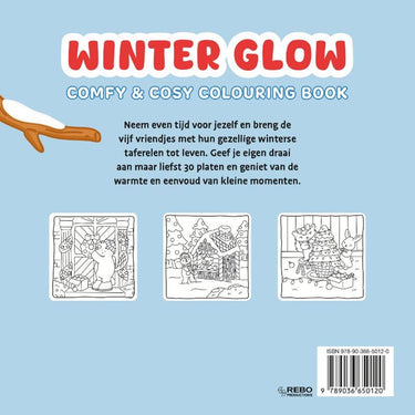 Rebo publishers winter glow - comfy cosy kleurboek