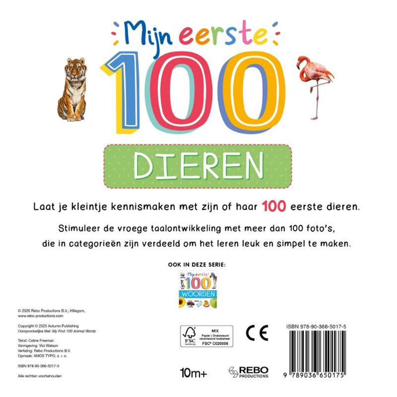 Afbeelding laden in galerijviewer, Rebo publishers mijn eerste 100 dieren - mijn eerste 100
