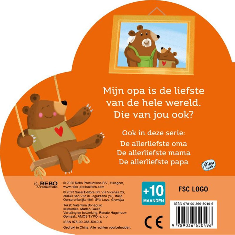 Afbeelding laden in galerijviewer, De allerliefste opa - vormboek 0+

