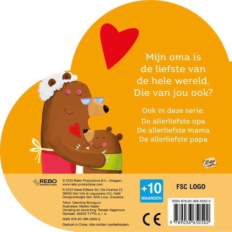 Afbeelding laden in galerijviewer, De allerliefste oma - vormboek 0+
