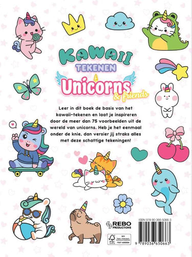 Rebo publishers kawaii tekenen unicorns friends 6+