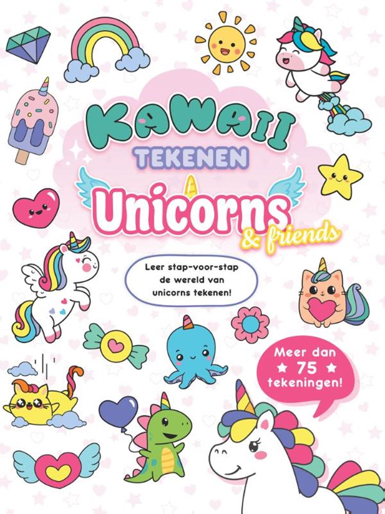 Afbeelding laden in galerijviewer, Rebo publishers kawaii tekenen unicorns friends 6+
