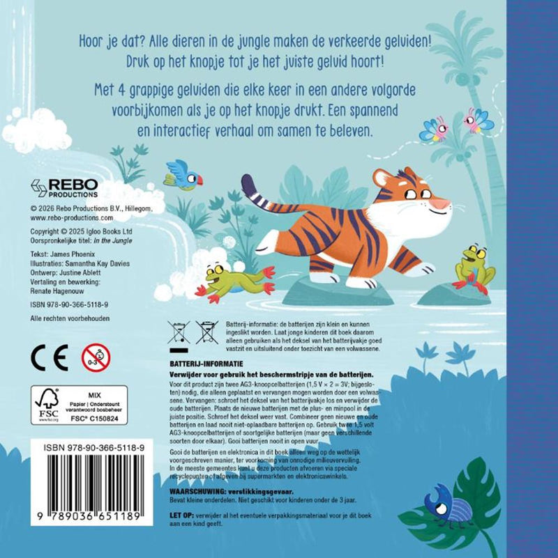 Afbeelding laden in galerijviewer, In de jungle - zoek het geluid 2+
