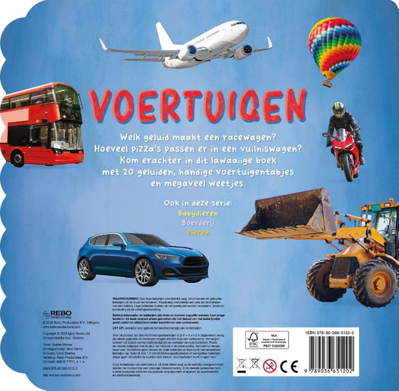 Afbeelding laden in galerijviewer, Voertuigen - 20-geluidenboek 2+
