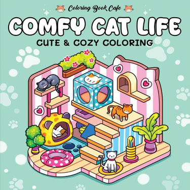Rebo publishers comfy cat life - cute cozy coloring 6+