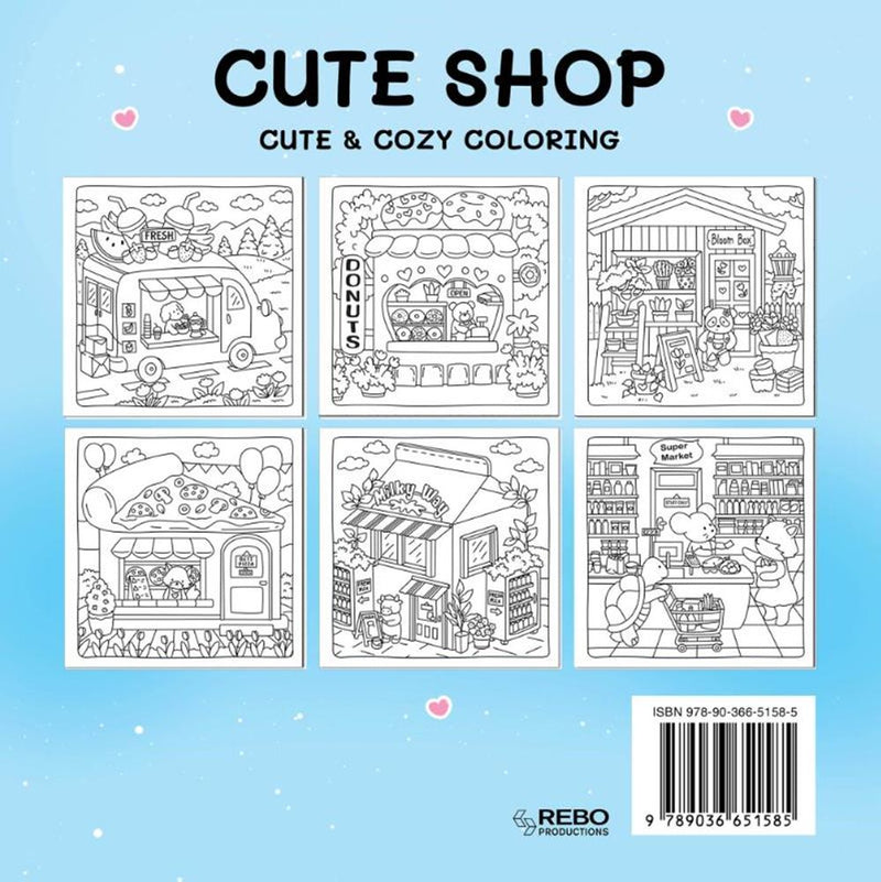 Afbeelding laden in galerijviewer, Rebo publishers cute shop - cute cozy coloring. 6+
