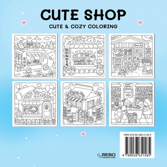 Rebo publishers cute shop - cute cozy coloring. 6+