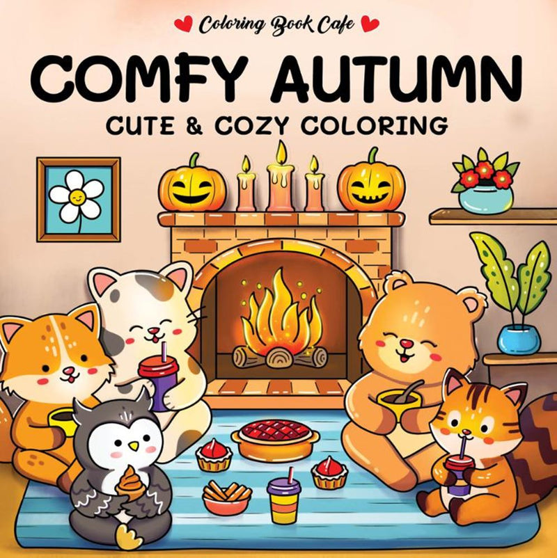 Afbeelding laden in galerijviewer, Rebo publishers comfy autumn - cute cozy coloring. 6+
