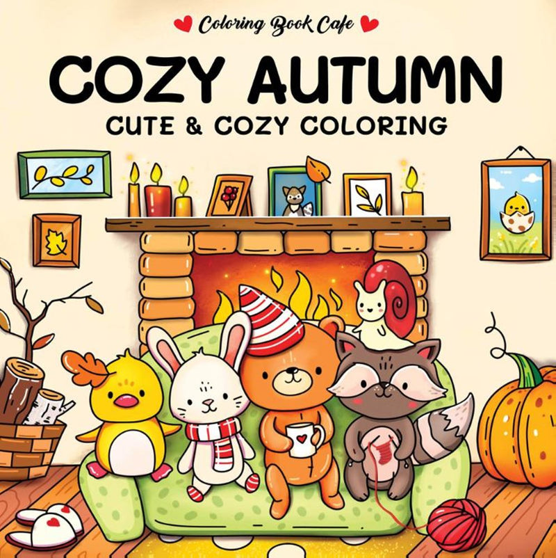 Afbeelding laden in galerijviewer, Rebo publishers cozy autumn - cute cozy coloring. 6+
