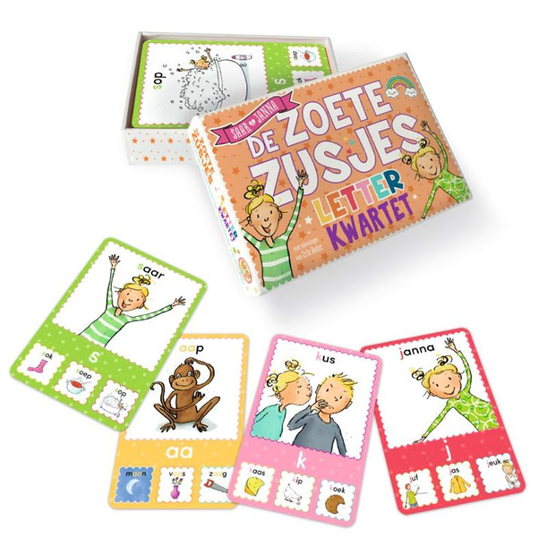 Afbeelding laden in galerijviewer, De zoete zusjes letterkwartet 4+
