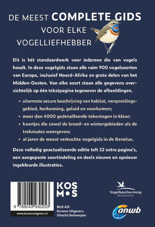 Anwb vogelgids van europa volwassene